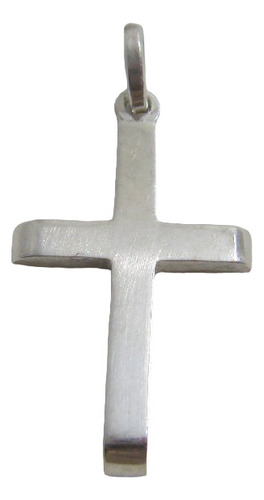 Cruz De Plata Maciza Con Puntas Bombe (p1135)