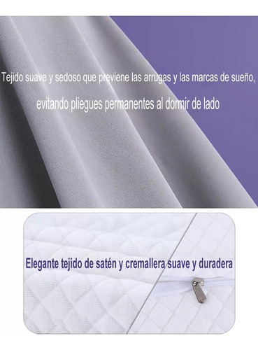 / Almohada Cervical De Espuma Viscoelástica 2 En 1 Jeeleeko