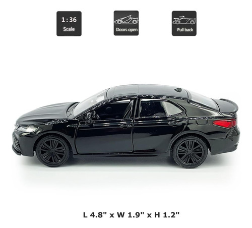 Coche Modelo Camry Xse 2022 A Escala 1/36, Coches De Jugu...