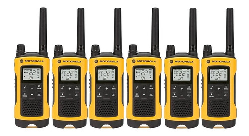 Imagen 1 de 5 de 6x Handy Motorola Walkie Talkie T402 Ip54 Ivox/vox 56km