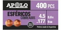 Comprar Balines Apolo Esfericos Cobreados 4,5 X1200 Caza Apolo Shop