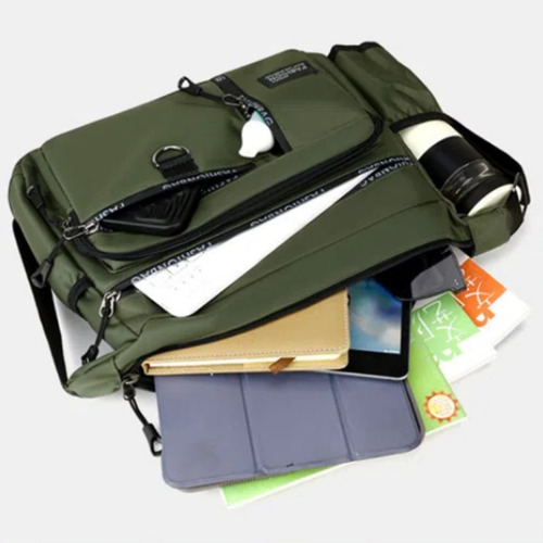 Bolso Bandolera Multibolsillos De Gran Capacidad A La Moda