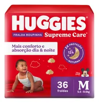 Comprar Fraldas descartáveis roupinha Supreme Care tamanho M pacote com 36 unidades de 5.5 a 9.5kg Huggies