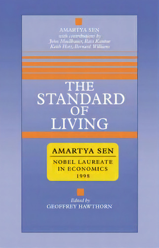 Tanner Lectures In Human Values: The Standard Of Living, De Amartya Sen. Editorial Cambridge University Press, Tapa Blanda En Inglés