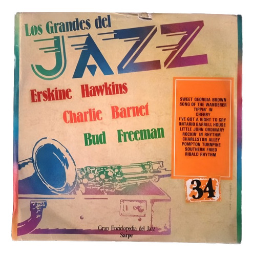 Vinilo Lp Grandes Del Jazz Volúmen 34 -  Macondo Records