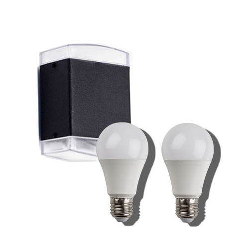 Pack 4 Aplique Jardin Exterior Bidireccional Foco Led 9w 10w