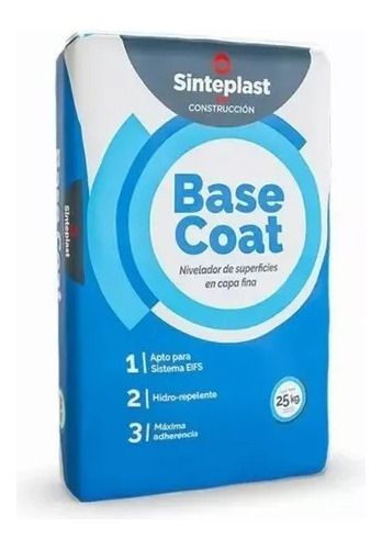 Base Coat Mortero Nivelador En Capa Fina Sinteplast 25kg