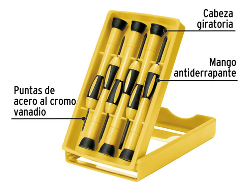 Juego Con 6 Desarmadores De Precisión, Pretul