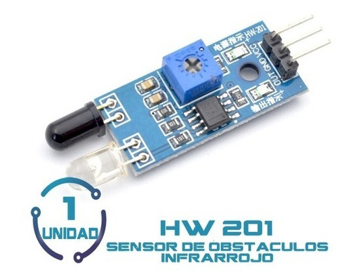 1unid Sensor De Obstaculos Infrarrojo Arduino Y Esp32 Hw-201