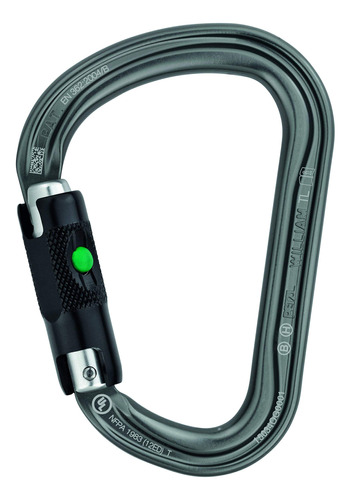 Petzl William Mosqueton Asimetrico Ligero Gran Capacidad