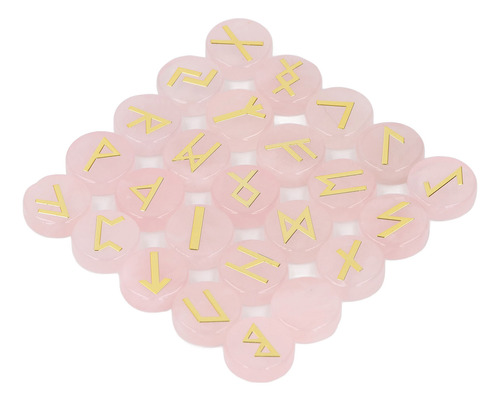 Conjunto De Pedras Rúnicas, 25 Peças De Cristal Para Bruxas