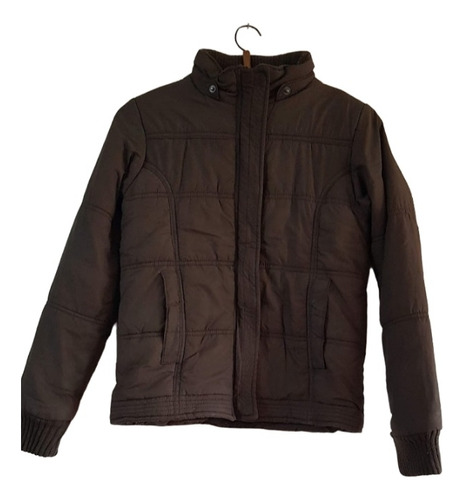 Campera Abrigo Nena T 40 Marron 12/14 Años