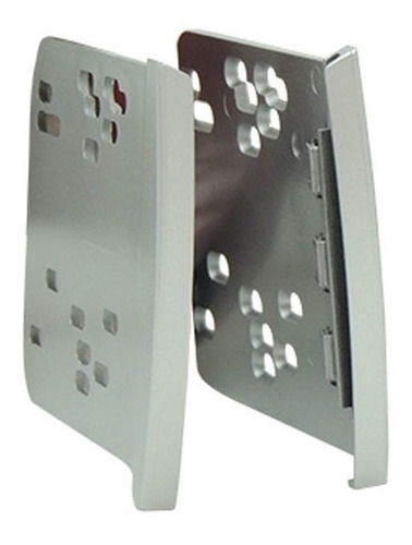 Moldura Som Central Multimídia Dvd 2 Din Ford Focus Prata