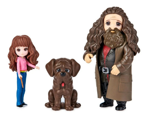 Harry Potter Mini Figuras Hermione Granger Y Rubeus Hagrid