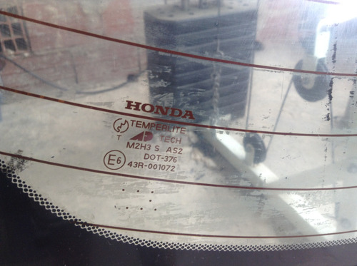 Vidrio Parabrisas Trasero Honda Accor 2008 Al 12 Original