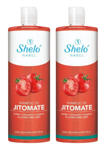 2 Pack Shampoo De Jitomate 950ml Shelo