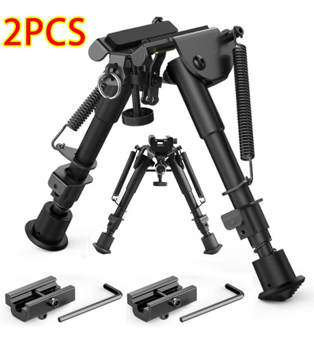 2 BiPod Picatinny De Nailon De 6 A 9 Pulgadas Con Adaptador