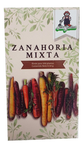 Semilla Zanahoria Mixta (rinde Para 500 Plantas)
