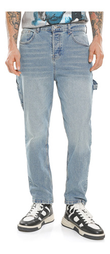 Jeans Regular Fit Carpintero C&a De Hombre