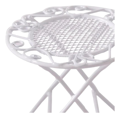 Juego De Mesa De Jardín De Hadas Para Casa De Mesa Blanca