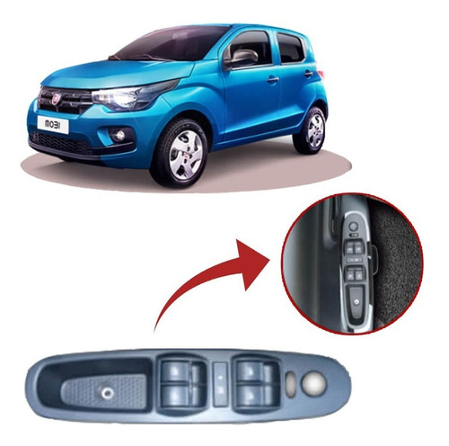 Kit Vidro Fiat Mobi Traseira Tragial Com Furo Retrovisor