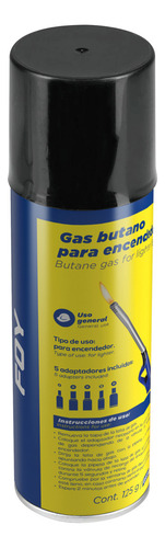 Lata De Gas Butano Para Encendedor 125 G 12 Pzs