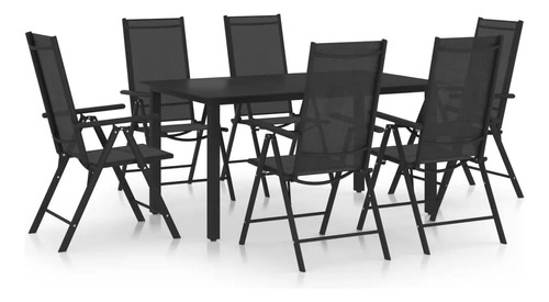 Vidaxl Patio Dining Set 7 Piece, Outdoor Dining Set For 6, .