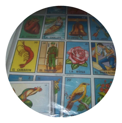 Gcg Juego De Loteria Jumbo Carton 37 X 23 Cm Con 20 Tablas