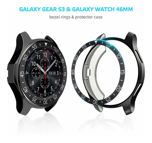 Para Galaxy Watch 1.811 In Anillo Bisel Accesorio Gear 2