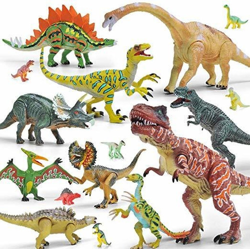 Gizmovine 20 Pieza Dinosaurio Juguetes Para Los 3 Años De Ad