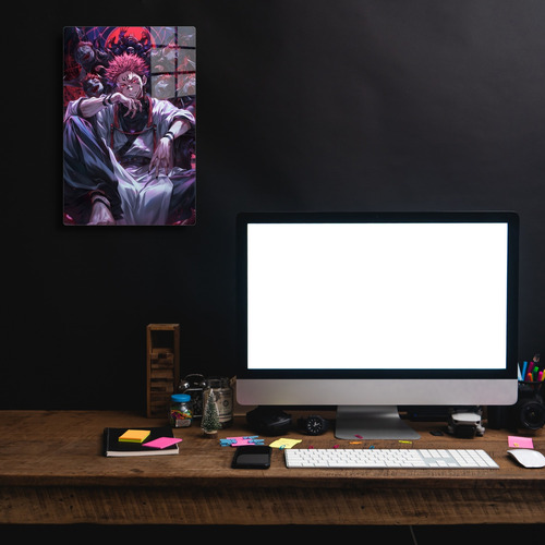 Poster Jujutsu Kaisen Sakuna Curse King Metal +soporte 20x30