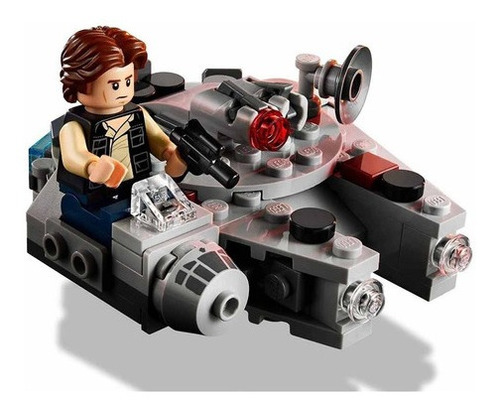Imagen 3 de 5 de Lego Bloques Star Wars Microfighter Halcón Milenario 75295