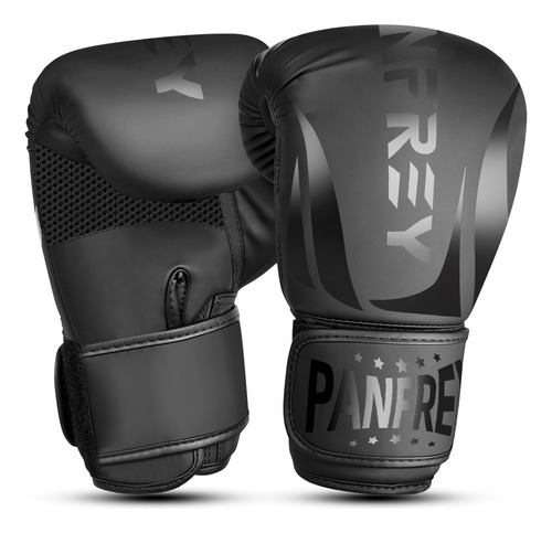 Guantes De Boxeo Para Entrenamiento,strap Velcro, Negro-12oz