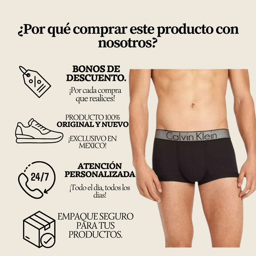 Boxer Corto Calvin Klein Microfibra Negro - Original