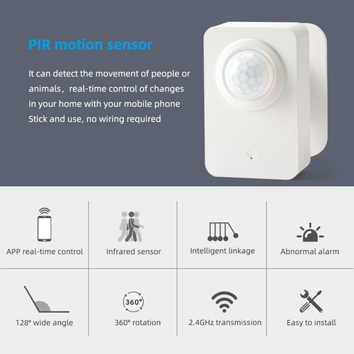 Sensor Pir Movimiento Wifi App Tuya / Smartlife