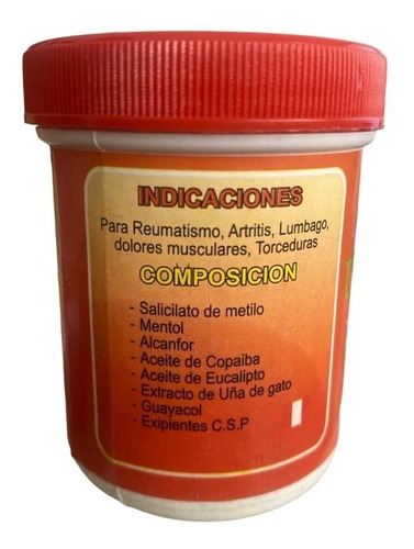 Imagen 2 de 2 de Uña De Gato + Copaiba Ungüento Crema Gel Artritis