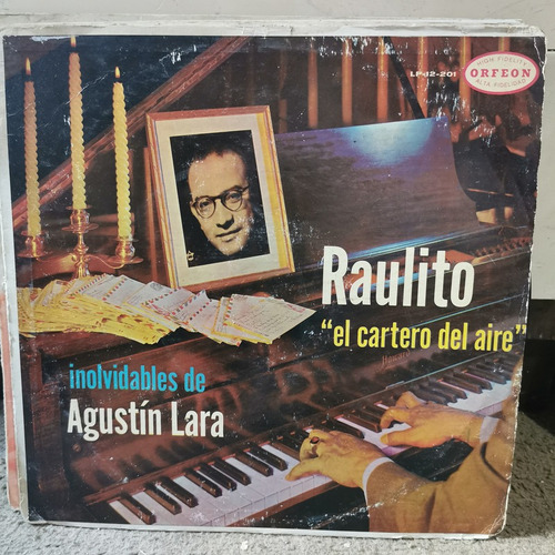 Disco Lp Inolvidables De Agustin Lara-raulito El Cartero