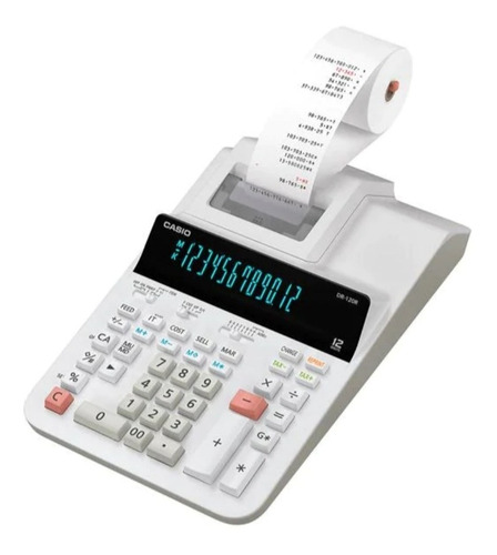 Calculadora Sumadora Casio Dr-120r-bk-we. Somos Tienda