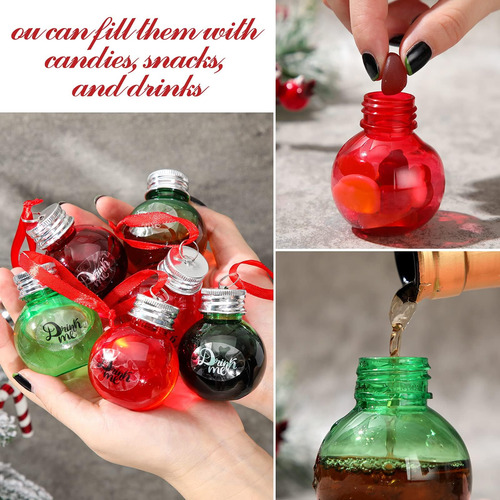 Adornos De Plástico Transparente De Navidad Bolas De Navidad