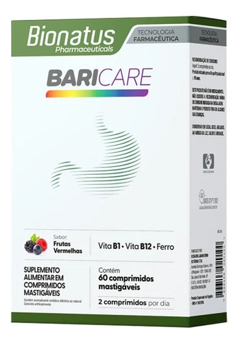 Baricare Bionatus Vitamina Bariatrica 60caps