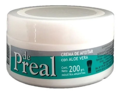 Bulto X12 De Preal Crema De Afeitar Con Aloe Vera X 200g