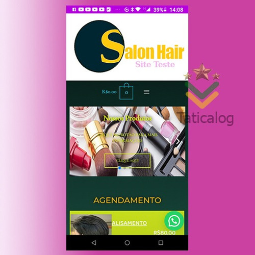 Imagem 3 de 10 de Elaboração De Site Salão De Beleza