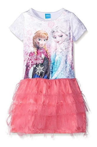 Vestidos Importados Frozen Tutu Original Disney Talla 7.