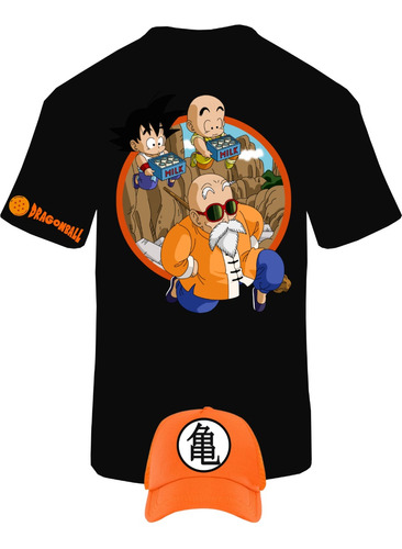 Camiseta Manga Corta Goku Rochi Dragon Ball Obsequio Gorra Z