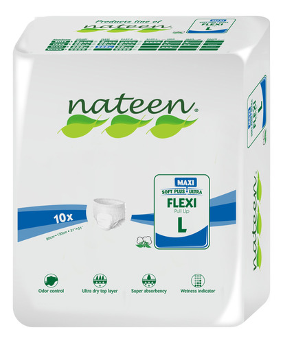 Calzon Pañal Flexi Nateen Talla L 80 Uni Adulto