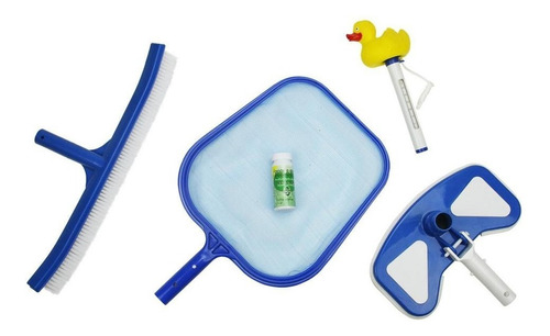 Kit Mantenimiento Limpieza Piscina Alberca Jacuzzi Cepillo