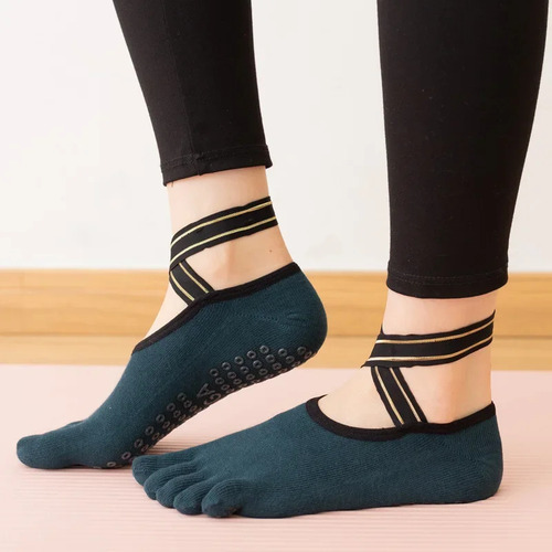 Calcetines De Yoga Con Cinco Dedos For Mujer, Ballet