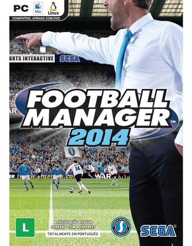 Jogo Midia Física Football Manager 2014 Original Para Pc