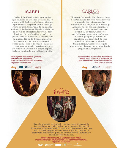 Isabel / Carlos Rey Emperador / La Corona Partida 18 Bluray