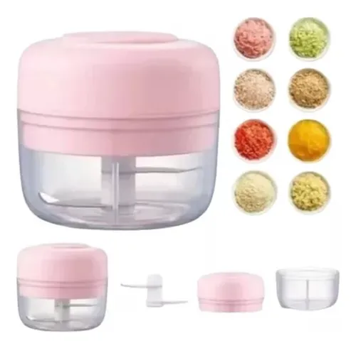 Mini Picador De Pulso Recargable Picatodo Portátil Verduras